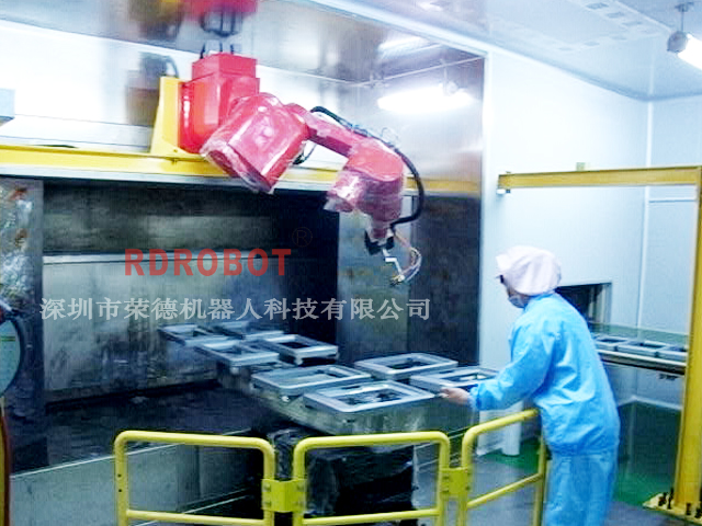 洗衣機(jī)面板機(jī)器人噴漆生產(chǎn)線(xiàn)